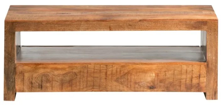 furniture-nabytek.cz - Masívny TV stolík Country z mangového dreva, lakovaný, hnedý – 115×45×55 cm