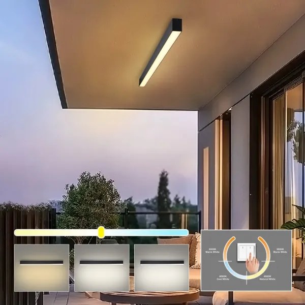 Brilagi - LED Kúpeľňové stropné svietidlo SLEEKLINE LED/40W/230V čierne IP44