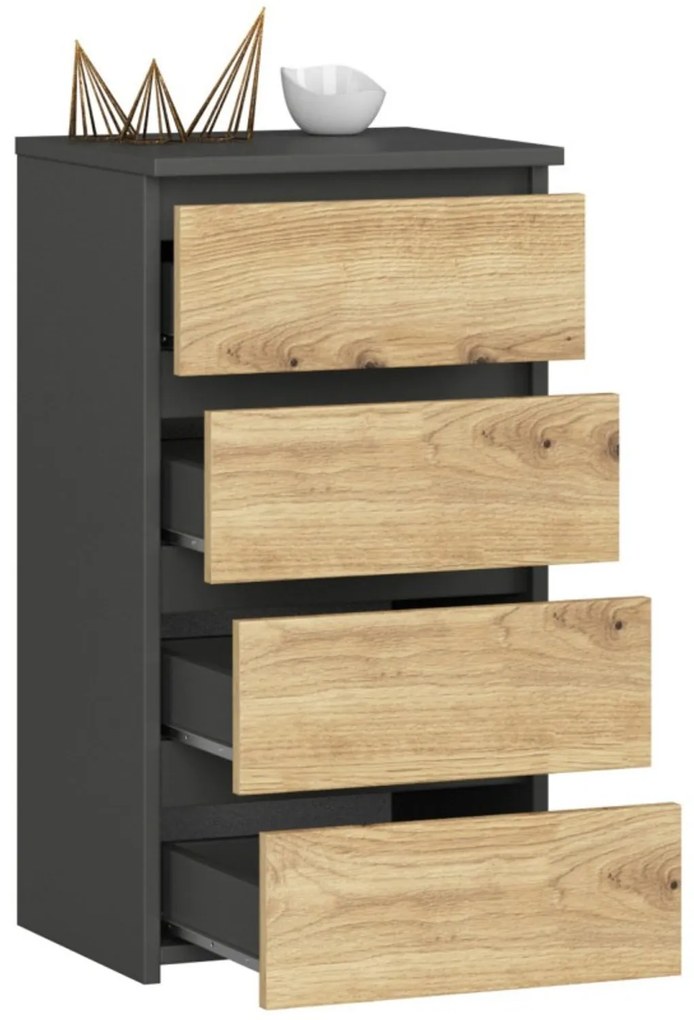 Komoda CL4 - grafit/dub artisan