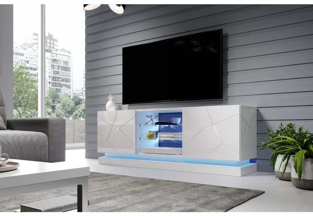 Cama Biely stolík pod TV Qiu 160
