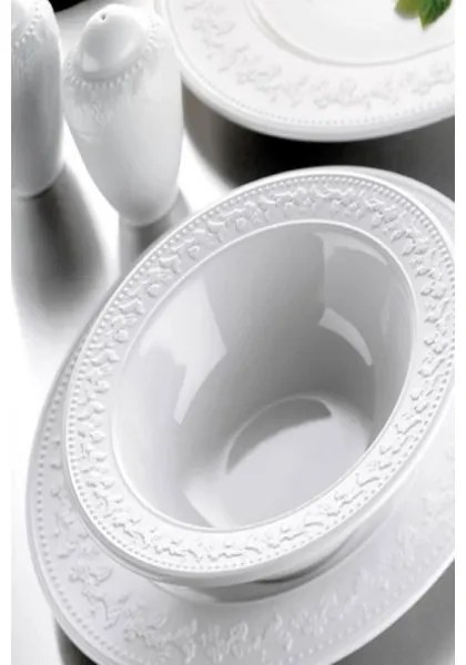 Jedálenská súprava 24 ks biela/porcelán