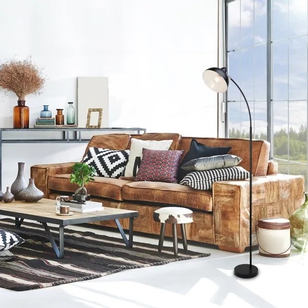 Rabalux 5240 - Stojacia lampa DARON 1xE27/40W/230V čierna