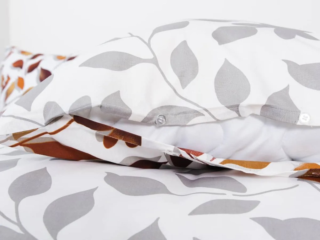 XPOSE® Bavlnené obliečky IVANKA na dve postele - hnedé