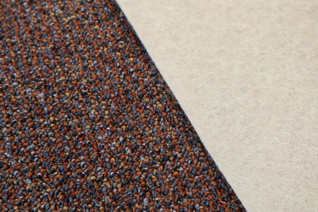 AKCIA: 50x200 cm Kusový koberec Bohemia terakota - obšitý zo všetkých strán, šíře, oranžová, filc, kancelária, AladinWorld Expres