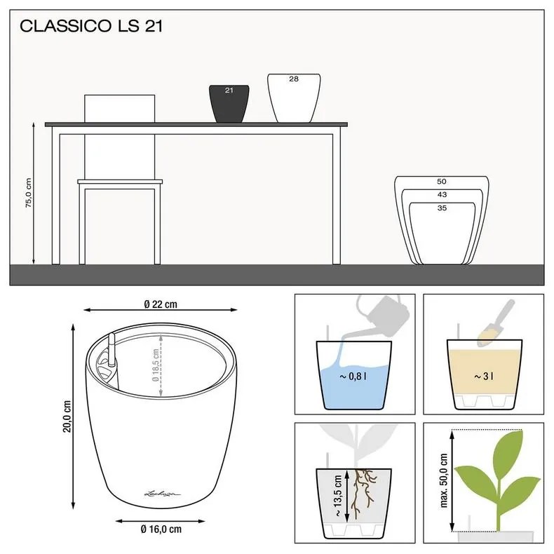 Classico LS 21/20 All inclusive set antracit