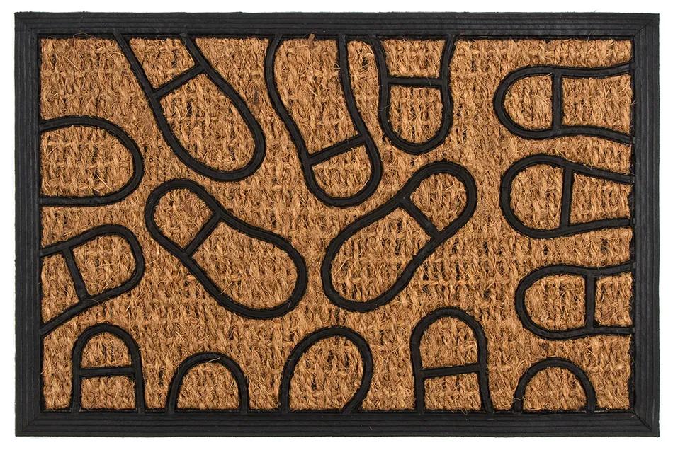 Trade Concept Kokosová rohožka Stopy, 40 x 60 cm