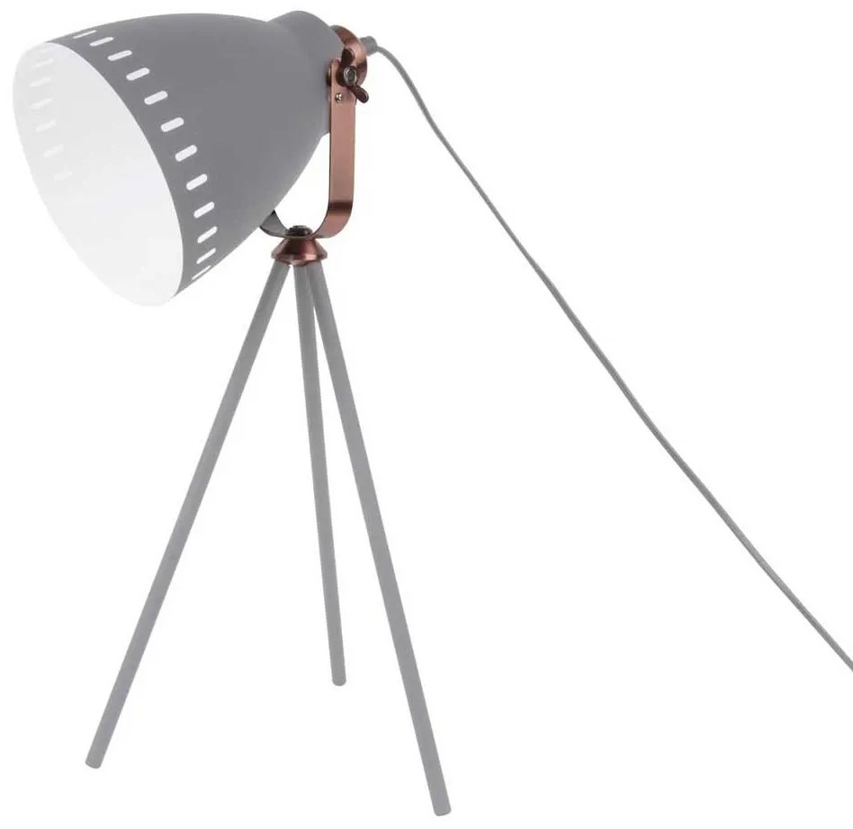 Stolná lampa Mingle trojnohá šedá 31 x 54 cm