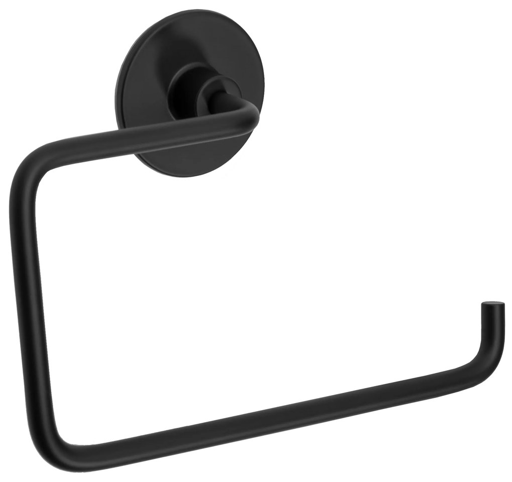 Tutumi Rea, držiak na toaletný papier 3M 322204, čierna matná, REA-77033