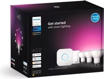 Základná sada Philips Hue WACA 3xGU10/4,2W/230V 2000-6500K + Hue Bridge a stmievací vypínač