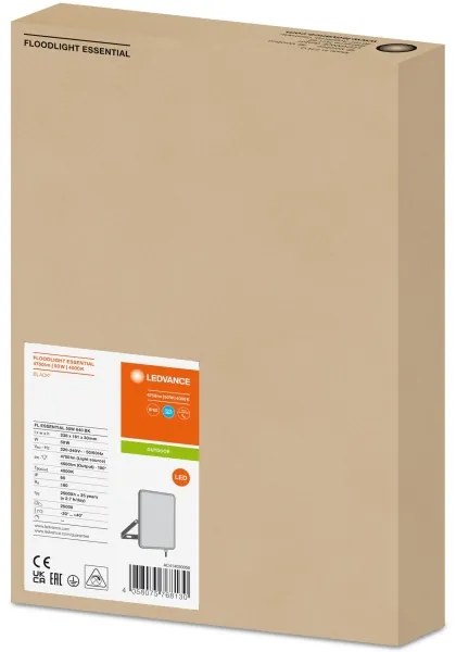 Ledvance - LED Vonkajší nástenný reflektor FLOODLIGHT LED/50W/230V 4000K IP65