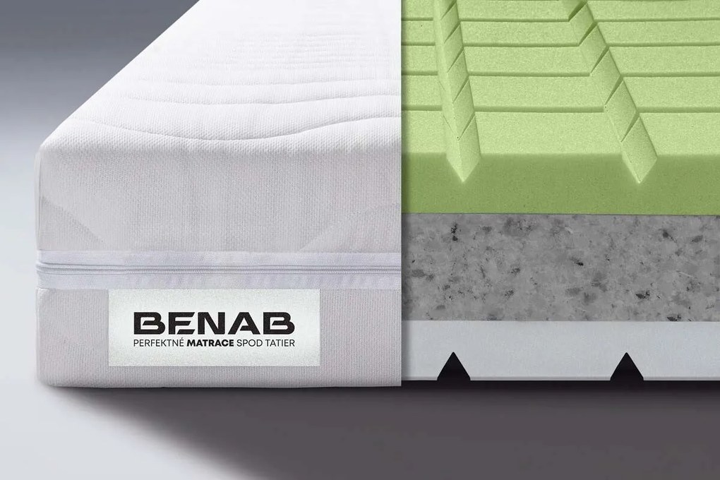 BENAB MEMORY SUPRA tvrdší pamäťový matrac 90x190 cm Poťah Chloe Active