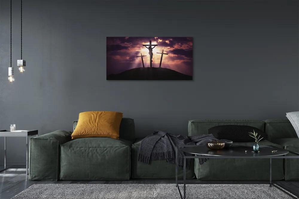 Obraz na plátne Jesus cross 120x60 cm