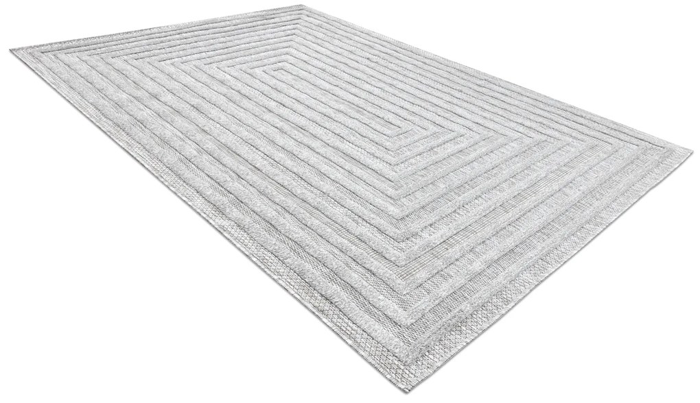 Koberec SANTO SIZAL 0999 Geometrický, sivý