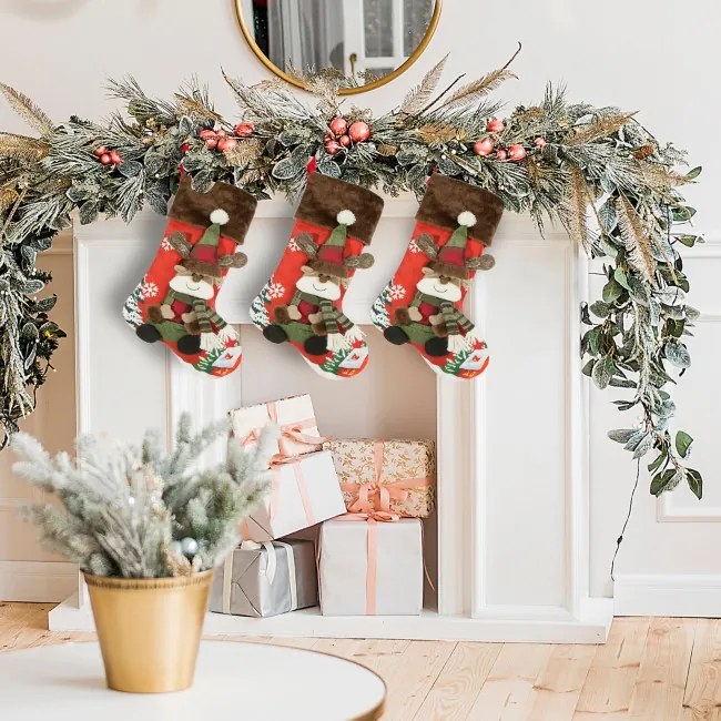 Vianočná dekorácia RENNE 1 červená / hnedá