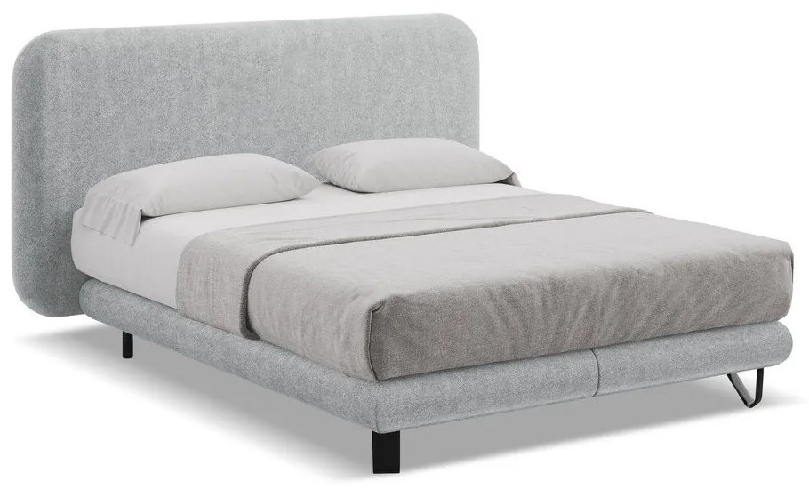 Svetlosivá boxspring posteľ 180x200 cm Ilima – Makamii