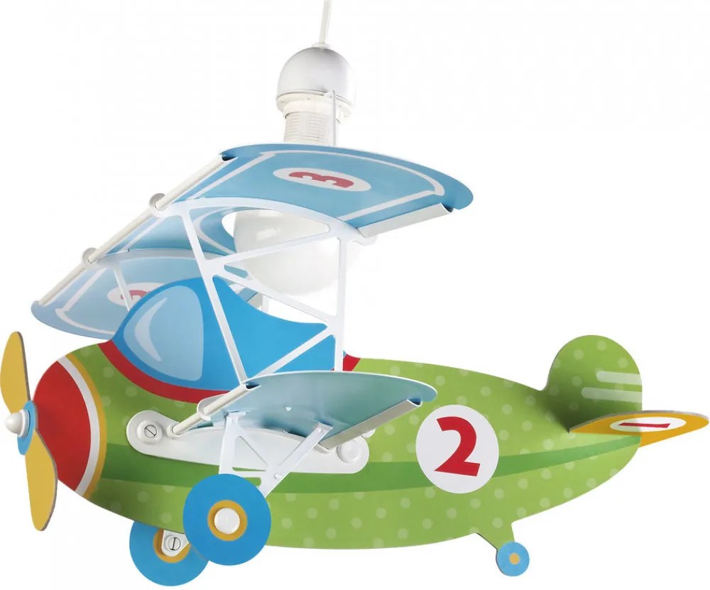 Dalber Baby Plane 54022 detské svietidlá  viacfarebné   plast   1xE27 max. 60W