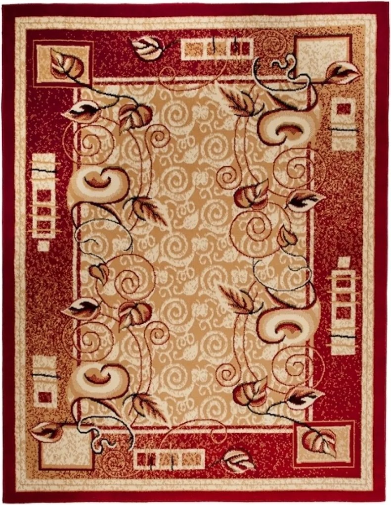 TA Koberec E952A ČERVENÝ ATLAS PP BLX Rozmer: 160x220 cm