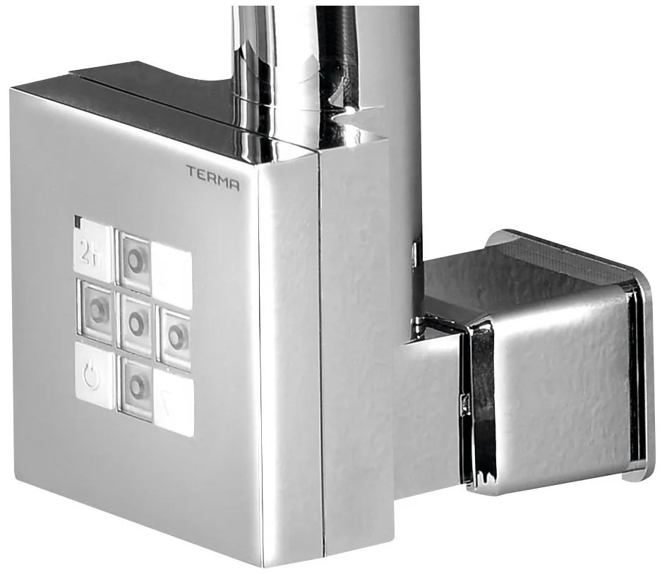 Sapho Sapho, KTX vykurovacia tyč s termostatom s krytom pre kábel, 800 W, chróm, KTX-CW-800