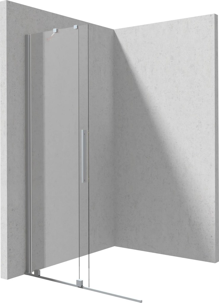 Deante Sprchová zastena Walk-in Prizma, posuvná - KTJ F38R 80 cm, oceľ kartáčovaná - bez vaničky