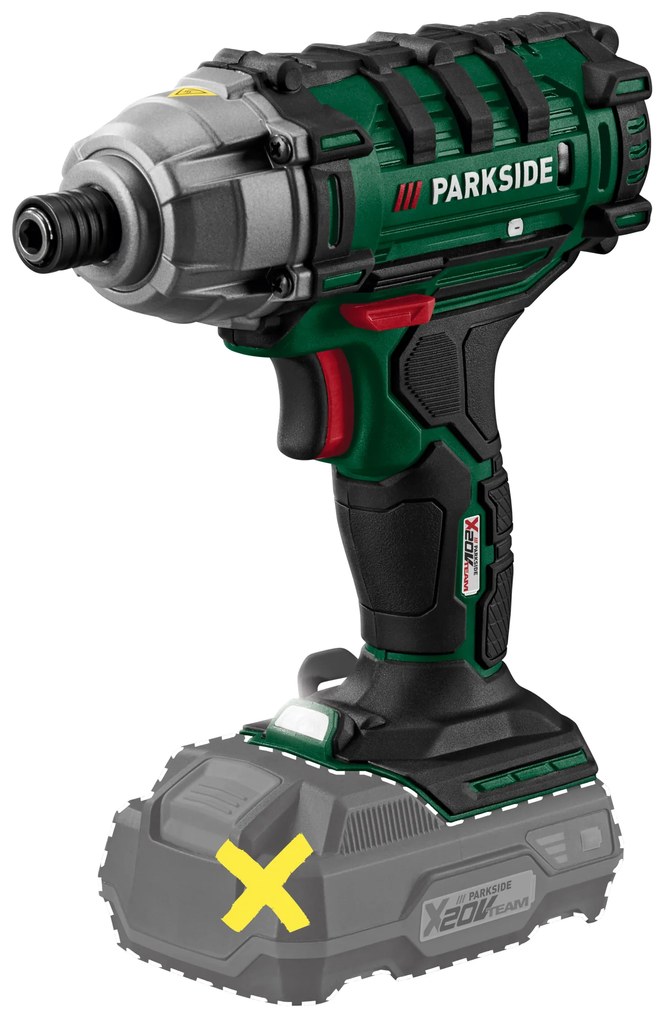 Parkside® Aku rázový uťahovák Pdssa 20-Li B2 – bez akumulátora (100391222)