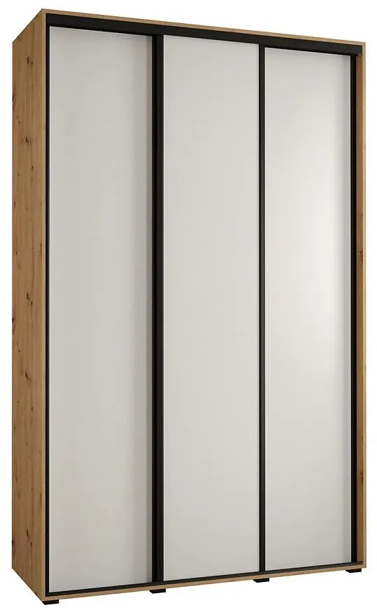 Skriňa 45 Canaris 1 160 artisan/biela/čierna