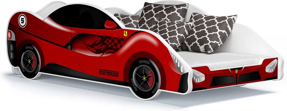 GL Detská posteľ auto 180x90 - červená