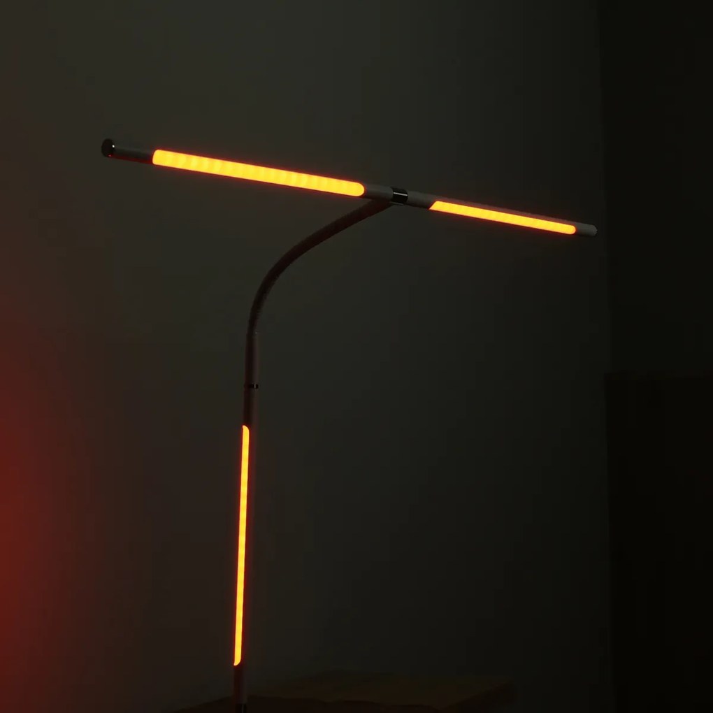 Stolná LED lampa NOX s RGBW efektmi, základňa, diaľkový ovládač