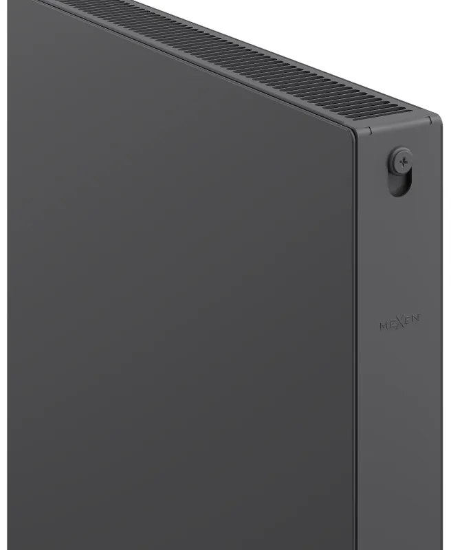 Mexen, Mexen Flat CF21 panelový radiátor 600 x 1000 mm, bočné pripojenie, 1210 W, antracit - W421F-060-100-66
