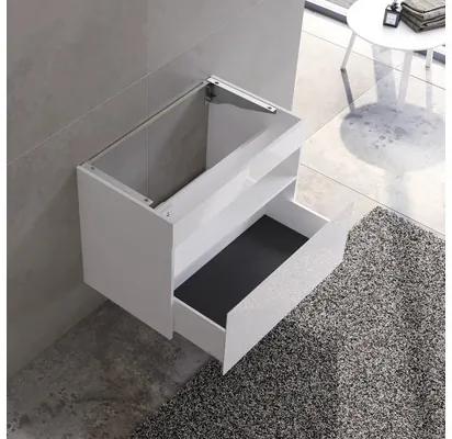 Kúpeľňová skrinka pod umývadlo KEUCO Stageline lesklá biela 80 x 62,5 x 49 cm 32862300120