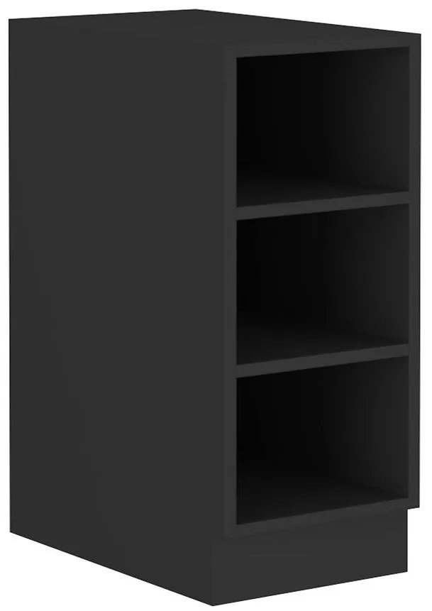 Kuchynská skrinka Siena/Monza/Arona čierna mat 30d Otw bb