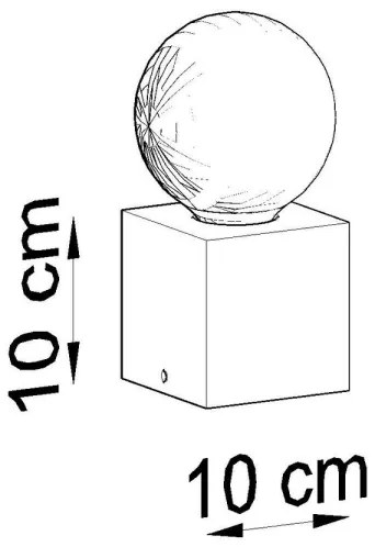 Stolná lampa ABEL 1xE27/60W/230V betón