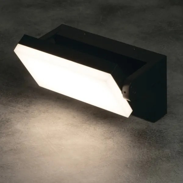 Kanlux 45819- LED vonkajšie nástenné svietidlo so senzorom XERTO LED/20W/230V IP44 čierne