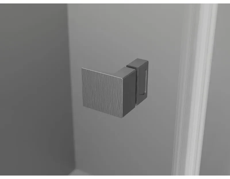 Mexen Lunar, L Duo výklopný sprchový kút 95 x 70 cm, 8mm číre sklo, profil grafit brúsený, 834L-095L-070P-66-00