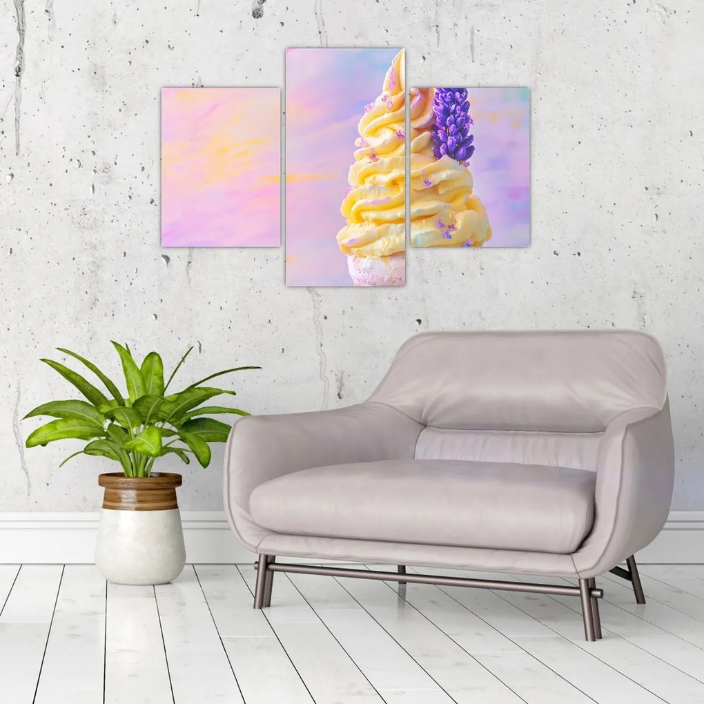 Obraz - Zmrzlina s levanduľou (90x60 cm)