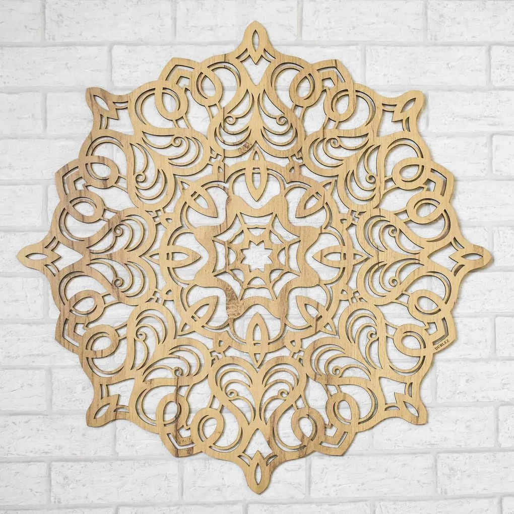 DUBLEZ | Geometrická mandala na stenu z dreva