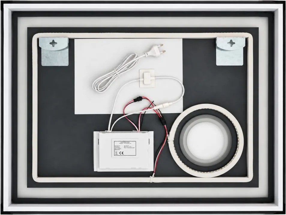 IREDA kúpeľňové zrkadlo s LED osvetlením, 80 x 60 cm