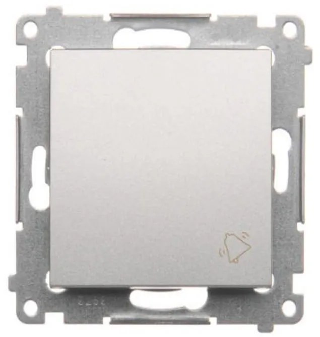 DD1/43 Tlačidlo zvončeka strieborný mat