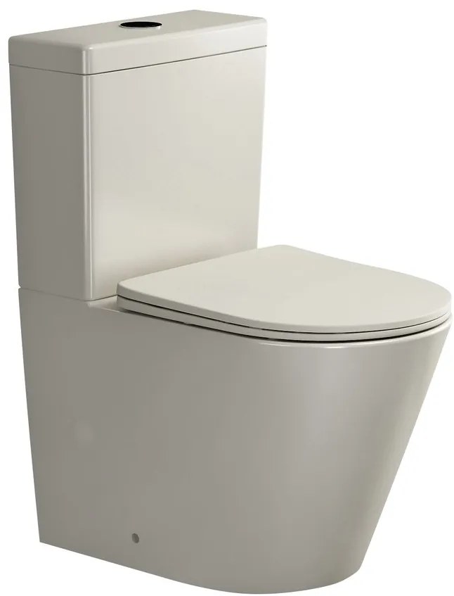 Sapho Sapho, PACO RIMLESS WC kombi misa s nádržkou, spodný/zadný odpad, ivory, PC1012WRBE