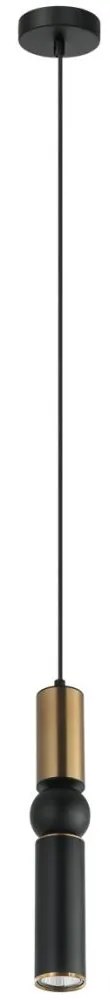 ITALUX PND-14290-1-BRO-BK - Luster na lanku ISIDORA 1xGU10/25W/230V čierna/bronz