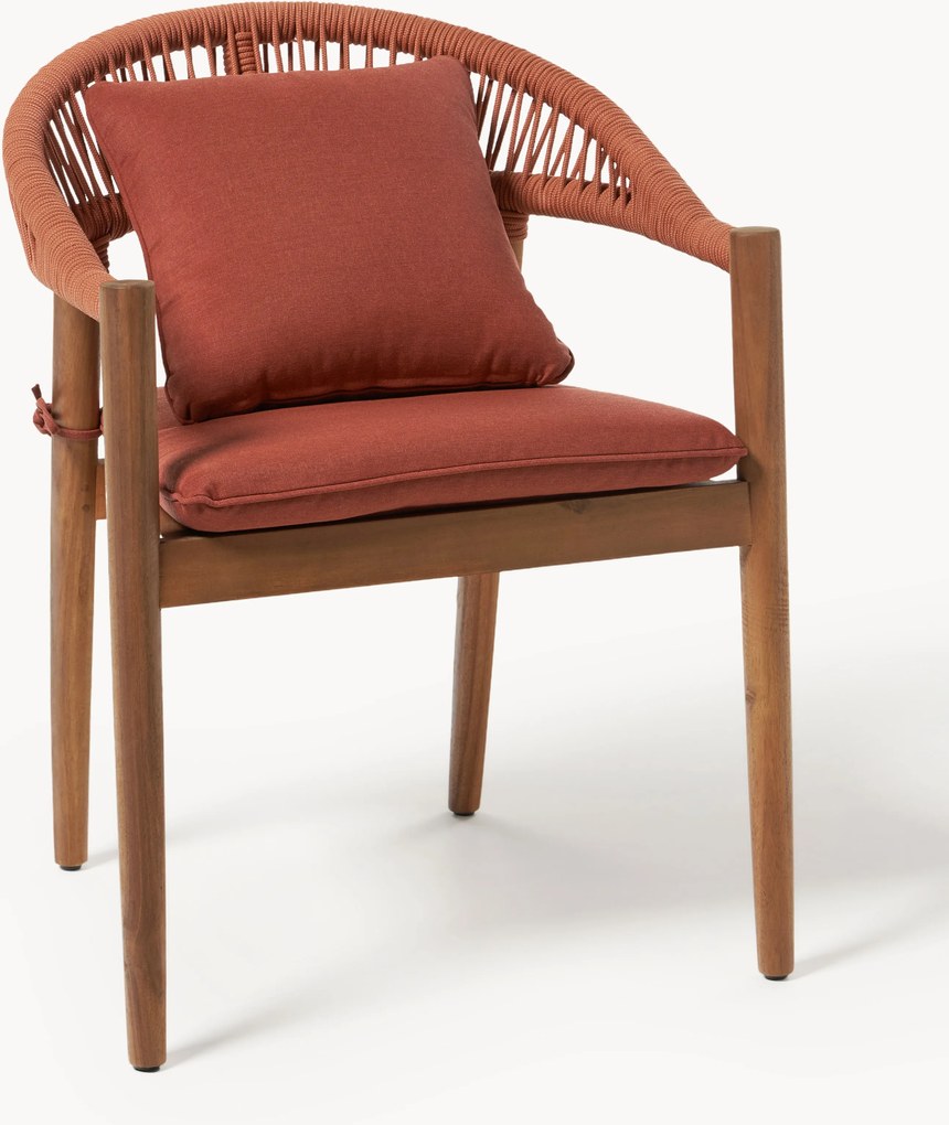 Záhradné jedálenské stoličky z akáciového dreva Marc, 2 ks