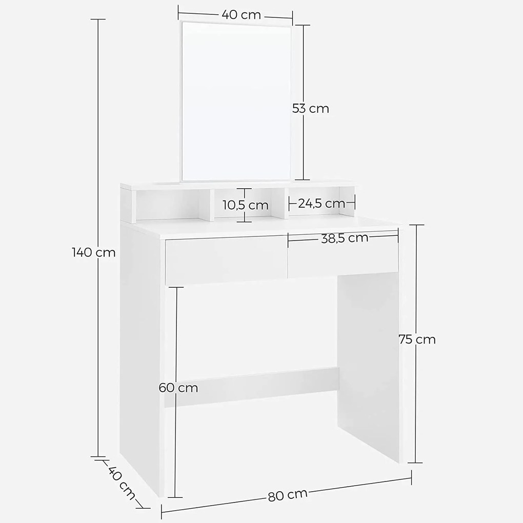 Dekorstudio Toaletný stolík - RDT113W01