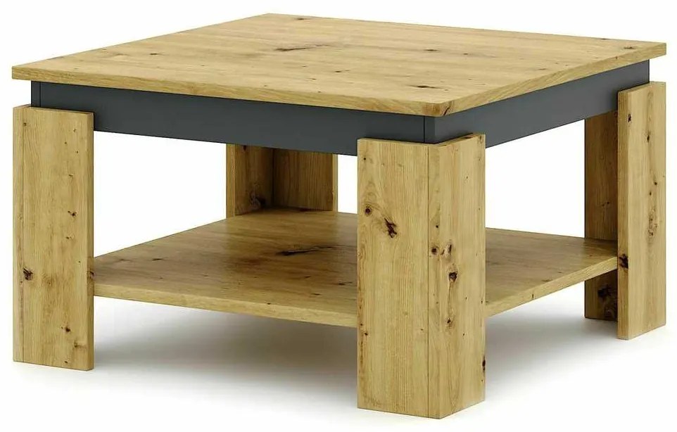 Konferenčný stolík Hudson A, dub artisan / antracit