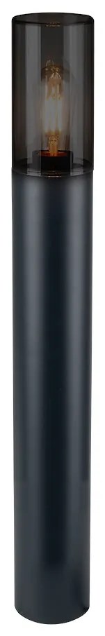 Ecolamp Exteriérové svietidlo Harlem, 1x plastové/čierne kovové tienidlo, (50 cm)