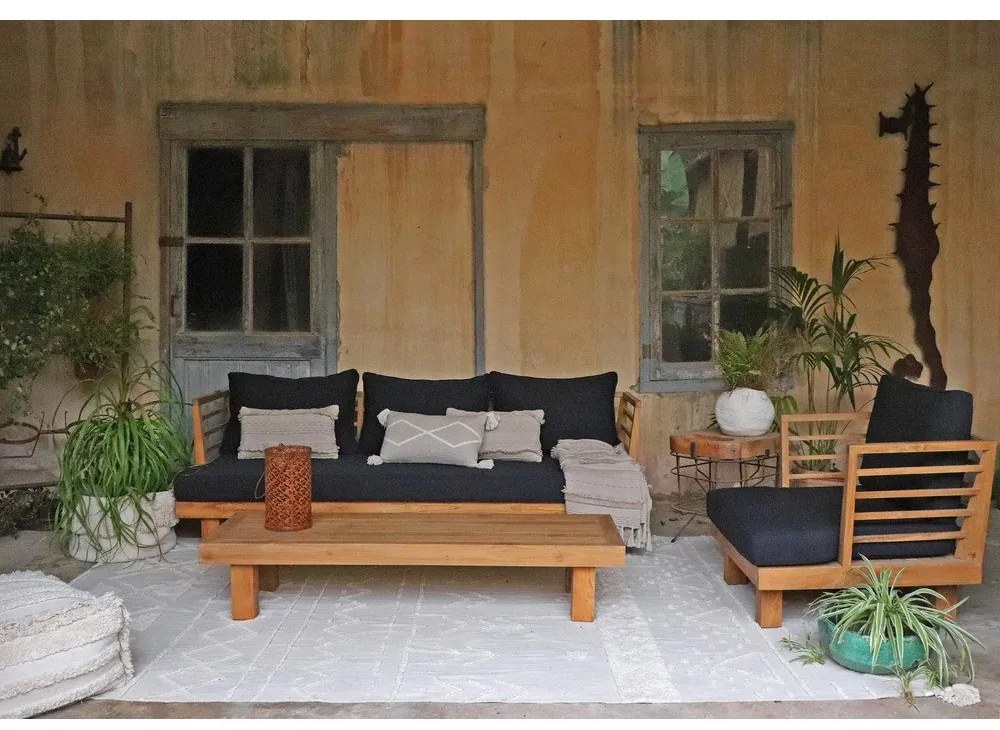 Biely prateľný ručne tkaný bavlnený koberec 200x300 cm Tribu Natural – Lorena Canals