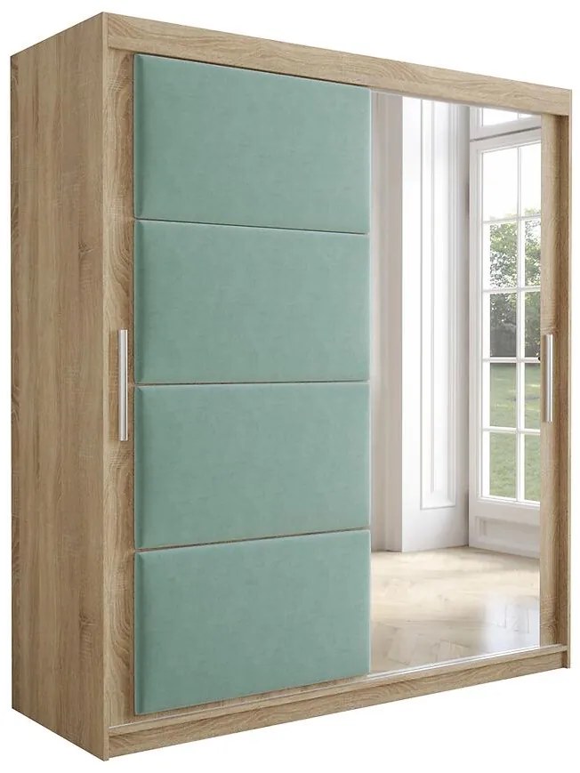 Skriňa Tapi 180 Dub Sonoma/Pistácia