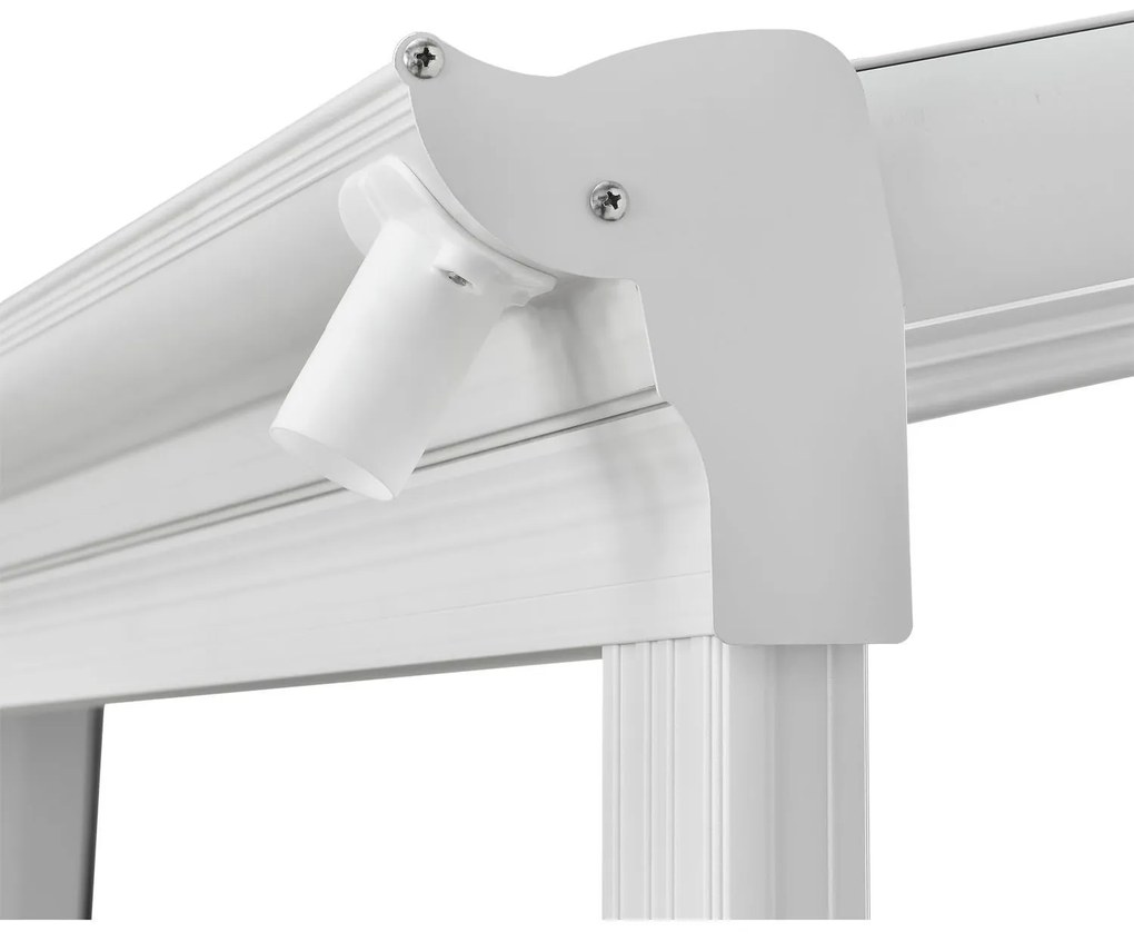 InternetovaZahrada - Furnigo Hliníková pergola Borneo 4x3 m - biela