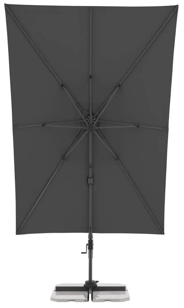 Doppler ACTIVE 310  x 210 cm - moderný slnečník s bočnou nohou antracitová (kód farby 840)