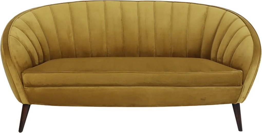 Okrová dizajnová pohovka Almond ocher - 160*72*79cm