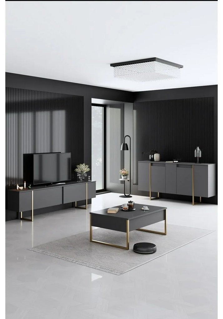 Skrinka Luxe Anthracite and Gold