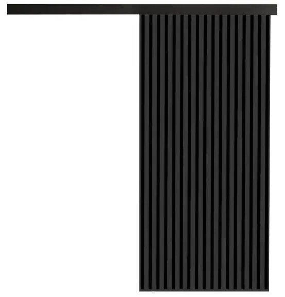 Posuvné dvere BELMA - dub sonoma/čierna / 100